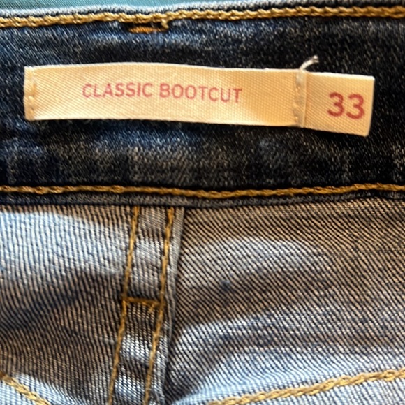 LEVIS classic bootcut jeans sz 33 waist - Picture 8 of 9